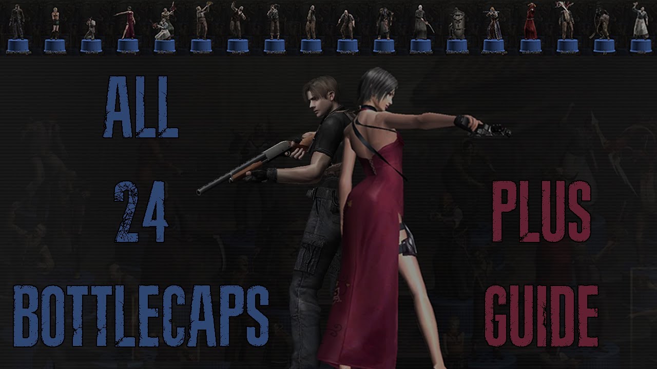 Resident Evil 4 HD All Bottle Caps (With Sounds) YouTube