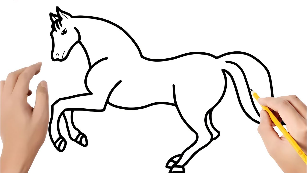 Como DESENHAR um CAVALO - Como DIBUJAR un CABALLO - How to DRAW a HORSE 