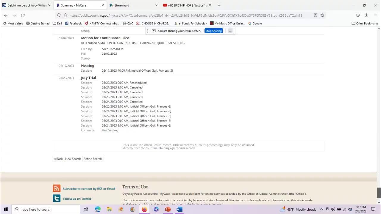 DELPHI MURDERS RICHARD ALLEN DEFENSE TEAM WANTS BAIL HEARING & TRIAL