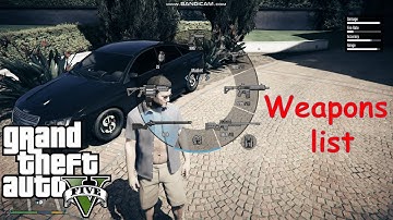 gta V (5): how to open weapons list and how to change weapons