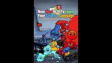How hard is it to learn your country’s language #europe #map #mapping #mapper #educational