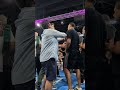 Chaos ensues between #DavidBenavidez and #DavidMorrellJr at their media workout 💥 #BenavidezMorrell