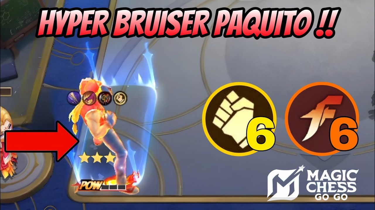 BRUISER 3 STAR PAQUITO IS SCARY | TOP GLOBAL FAVOURITE COMBO | MAGIC CHESS GO GO