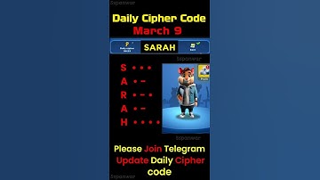 Daily cipher hamster kombat today | 9 March  hamster kombat daily cipher combo | Daily combo