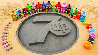 How to make 7up Logo with  Cement & Orbeez, Big Coca Cola, Fanta vs Mentos and Popular Sodas by Toys King 588,287 views 1 month ago 12 minutes, 14 seconds