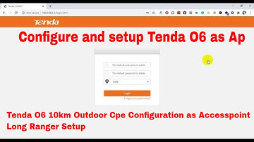 How to Configure and setup Tenda O6 as Ap | Technical Hakim #RouterConfiguration #Tenda #TendaO6