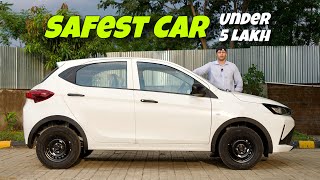 Safest Car Under 5 Lakh🔥 2026 New Tata Tiago Smart Base Model Review