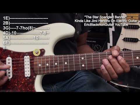 How To Play The STAR SPANGLED BANNER On Electric Guitar LESSON