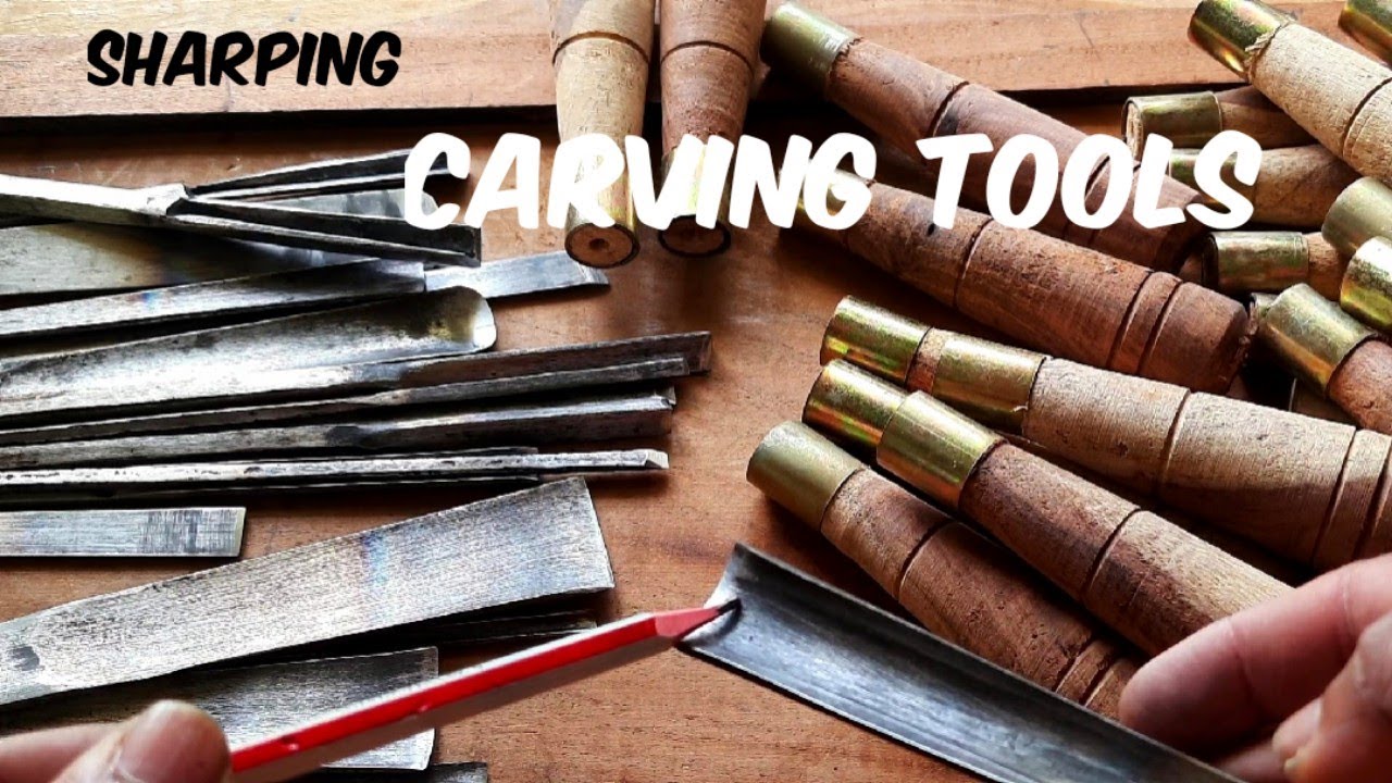 wood carving tools sharping tutorialcarving tools by UP wood art YouTube