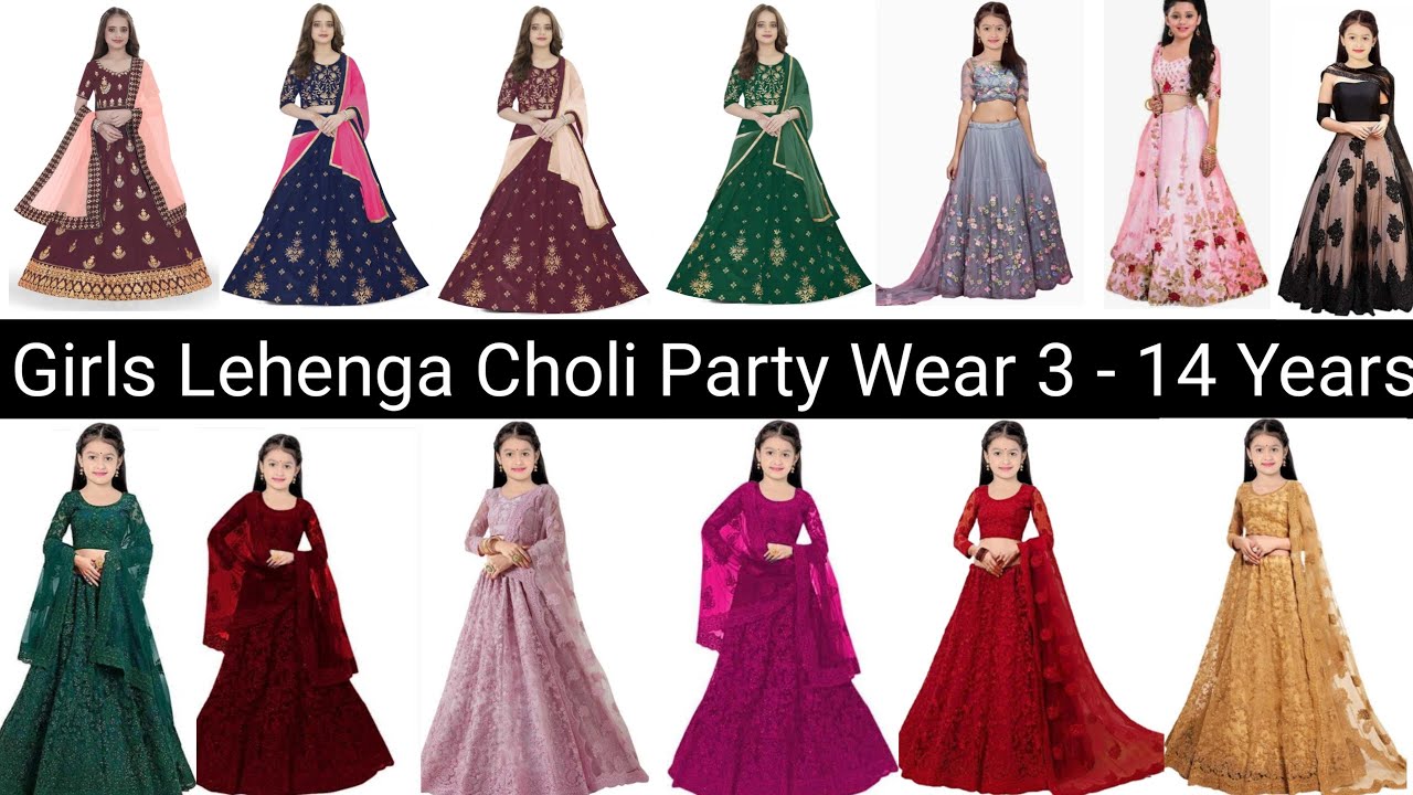 Sea green girl lehenga choli for wedding function | Lehenga for girls, Girl,  Kids lehenga choli