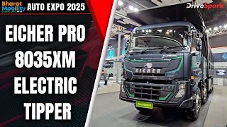 Auto Expo 2025: Eicher Pro 8035XM Electric Tipper | 330kW | 2,800Nm | 80km/h | Promeet Ghosh screenshot 5