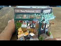 Rolife DIY Miniature House Kit 1:18 Coffe&amp;Bar Dollhouse Diorama Model, Build Mini House Building Kit