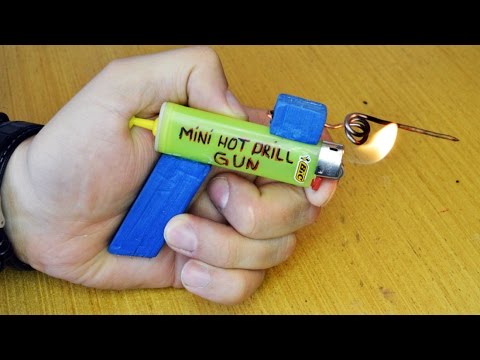 How To Make: Mini Hot Drill Gun!