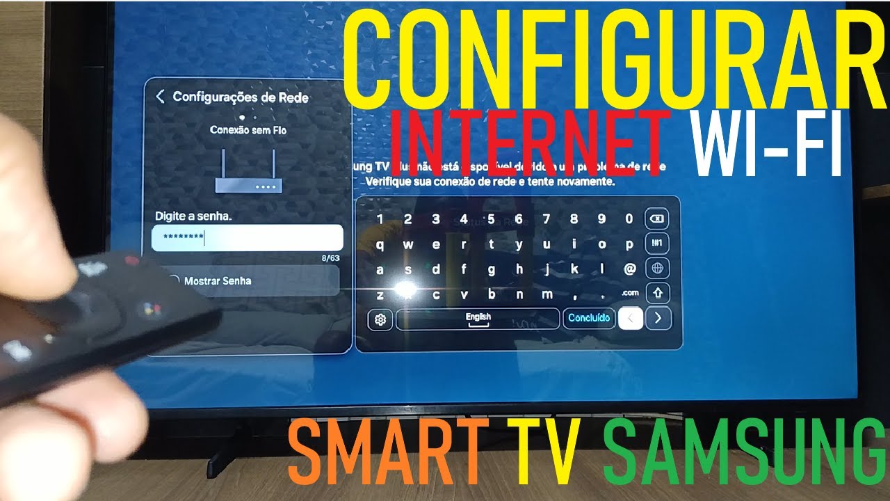 Como Conectar Wifi na Smart TV SAMSUNG - YouTube