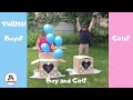 10 Twin Gender Reveal  2018 / Twins Pregnancy Announcement