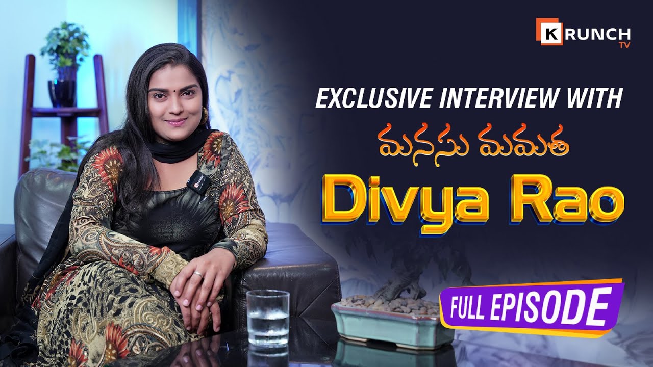 Manasu Mamatha Serial Divya's Emotional Interview | Celebrity Interview | Anchor Sravani | Krunchtv