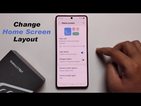 How to Change Home Screen Layout on Samsung Galaxy Z flip 7