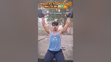Winter Arc Transformation Day (76/90) ❤️💪#shorts #homeworkout  #motivation #fitness #gym