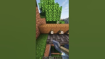 AUTOMATIC MINECRAFT BRIDGE !!! #minecraft #easy #tutorial #minecrafttutorial #gaming #capcut