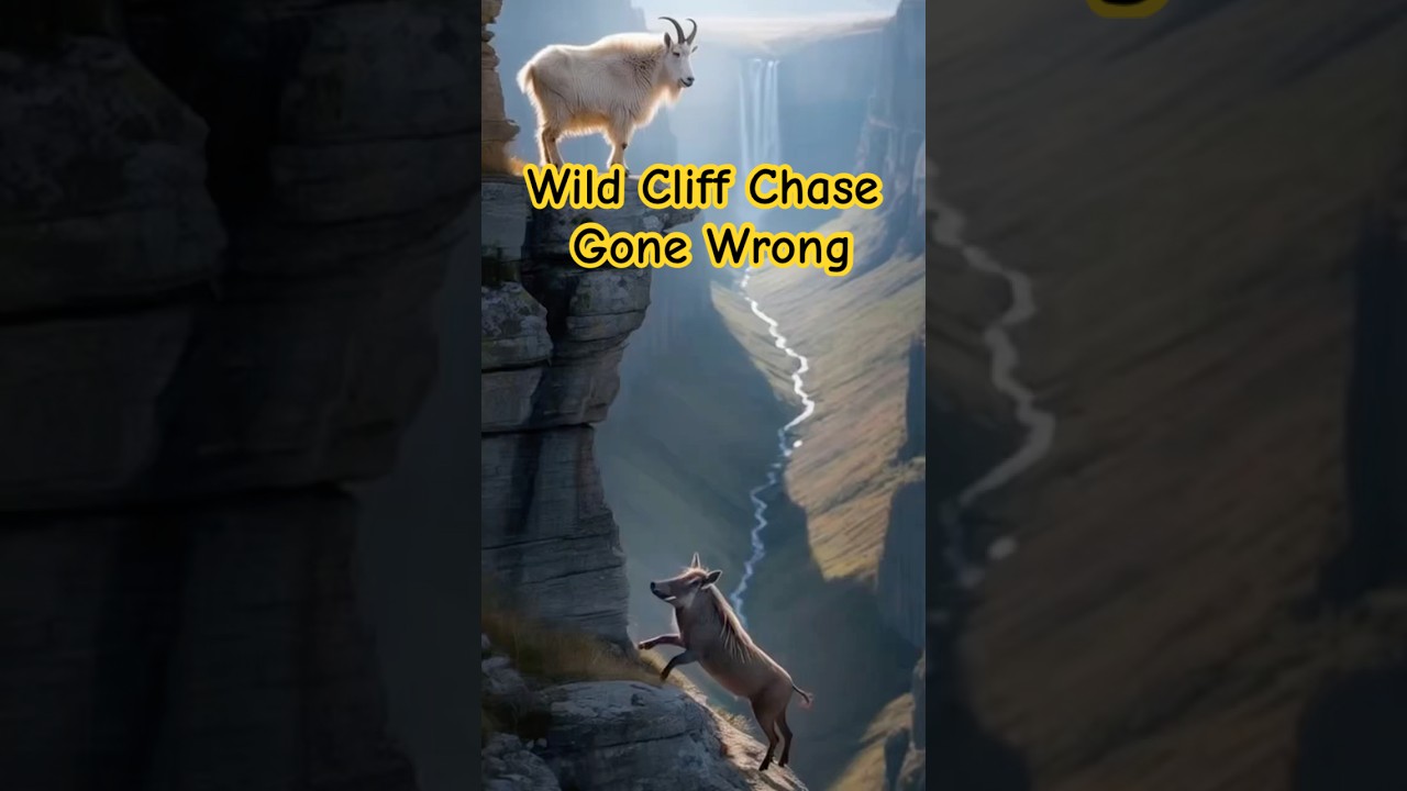 Nature’s drama at the edge of a cliff! 