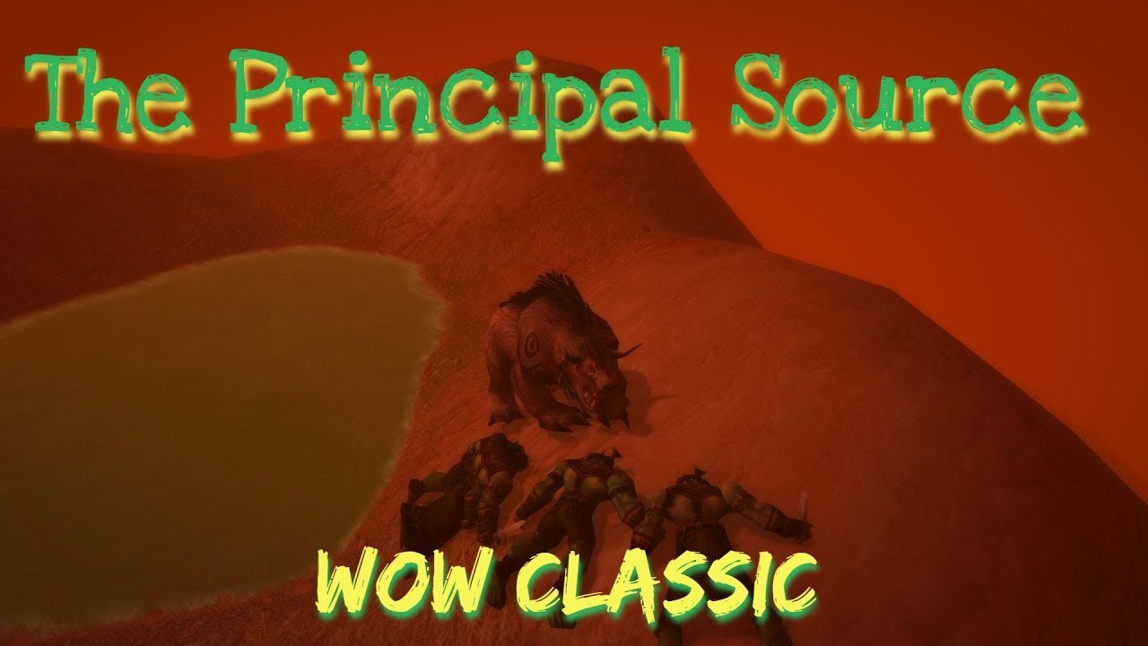 WoW Classic/The Principal Source/ Druid class quest YouTube