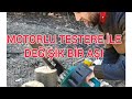 Motorlu testere ile değişik bir aşı