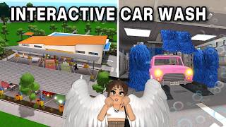 I Made a *WORKING* Car Wash in Bloxburg! | Roblox