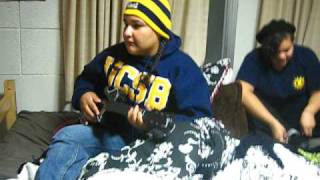 Chiliana and guitar hero