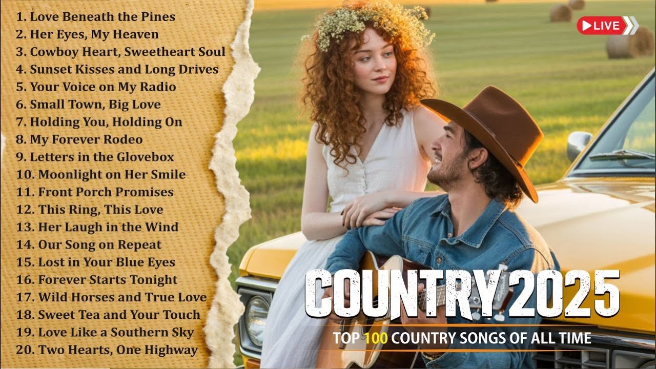 Relaxing Country Music Playlist - 24/7 🤠✨