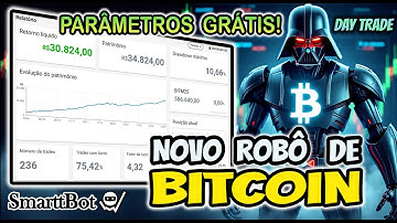 Robô de Bitcoin para Day Trade! Parâmetros Grátis! Smarttbot sem mensalidade!