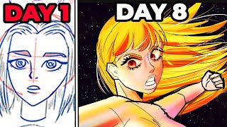 I Spent 8 Days Improving My Manga Art (Trynna become a GOAT)