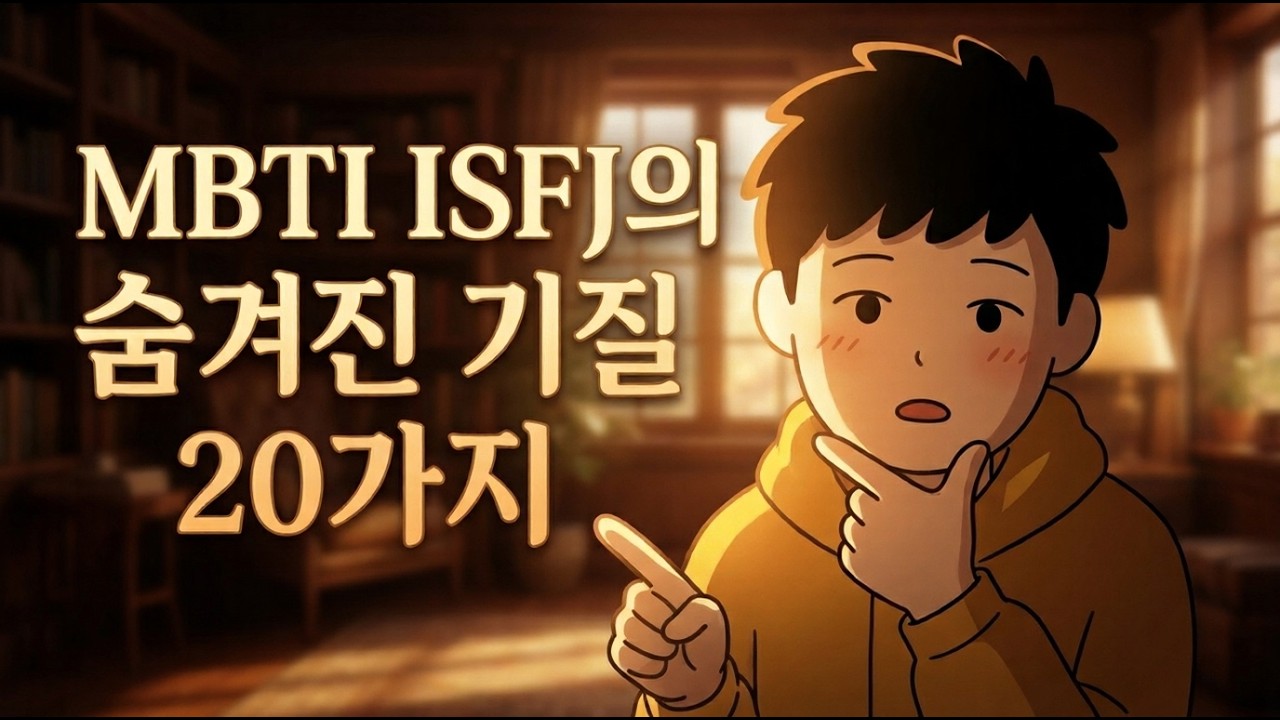 MBTI 기질 ISFJ의 숨겨진 특성 20가지