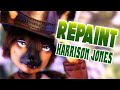 Doll Repaint: Harrison Jones, The German shepherd Indiana Jones.