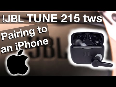 Pairing JBL TUNE215 tws earbuds to an iPhone (How to) - YouTube