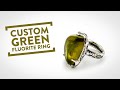 Custom Green Fluorite Ring