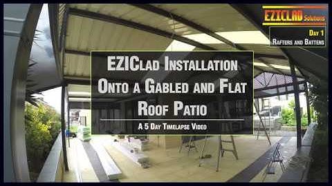 EZICLAD Cladding Patio Installation Timelapse