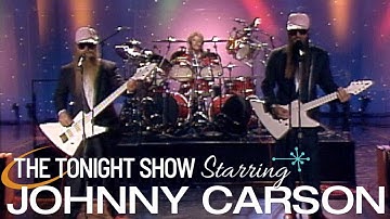 ZZ Top Make Their First Appearance on Live Television | Carson Tonight Show