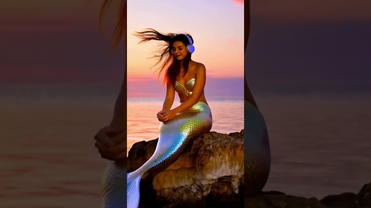 "Unbelievable Mermaid Sighting! 🧜‍♀️ Hyper-Realistic AI Art of Mermaids at Sunset 🌅