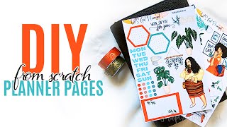 DIY FROM SCRATCH Weekly Planner Spread in a B6 Stalogy Notebook