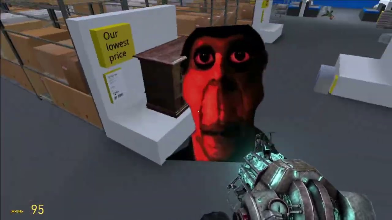 убегаю от демунги в Garrys mod