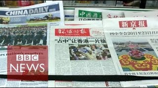 Subscribe to bbc news www./bbcnews tens of thousands activists in hong
kong are occupying four key junctions the city as they continue de...