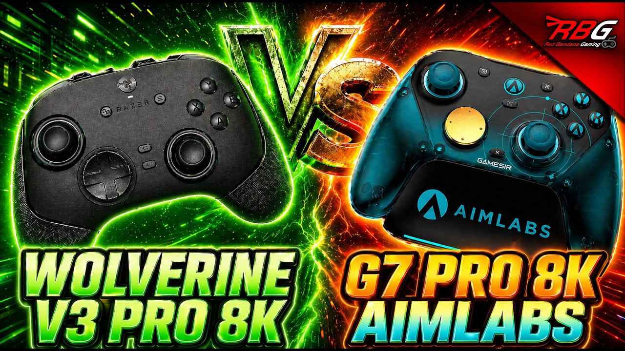 Razer Wolverine V3 Pro 8K vs GameSir G7 Pro 8K Aimlabs! BEST 8K