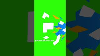 Dynamic Color Shard Burst Transition #greenscreen #animation #transition