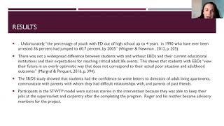 Sara Burns - Components Of Transition Plans For Students With Ebds.