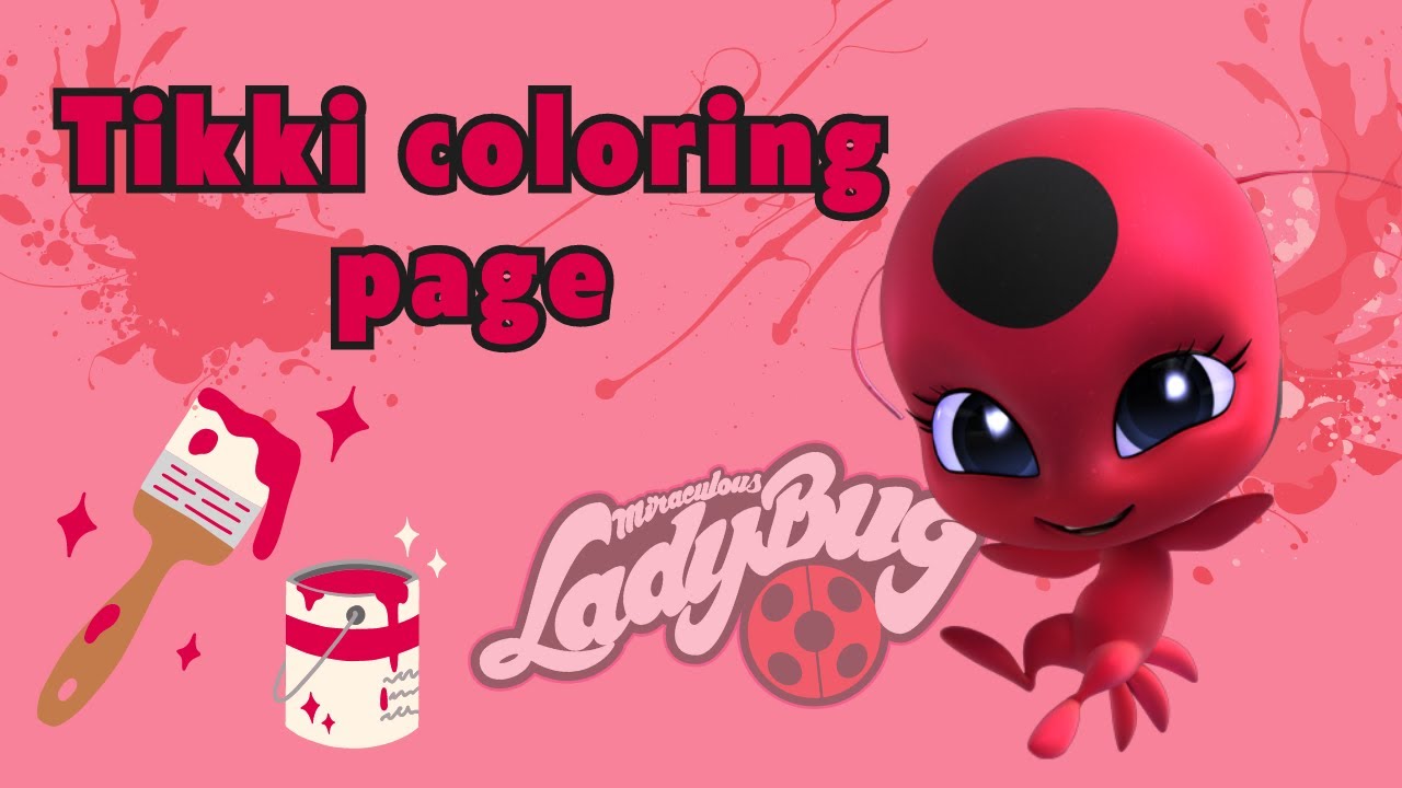 Tikki coloring page coloring book for children how to draw Tikki