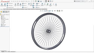 SolidWorks Beginner Tutorial | Model Bicycle wheel