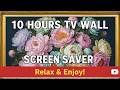 10 HOURS 🌸 Peony Flowers in Bloom | Silent 4K Screensaver | Elegant Floral Wall Art for TV
