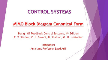 MIMO Block Diagram Canonical Form Construction