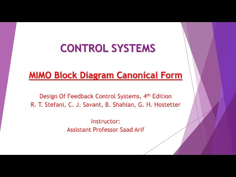 MIMO Block Diagram Canonical Form Construction