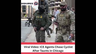 ICE Agents Chase Cyclist After Taunts in Chicago | "I am not a US Citizen" a cyclist mocks ICE Agent